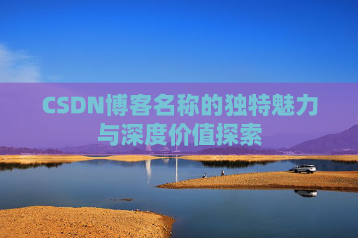 CSDN博客名称的独特魅力与深度价值探索